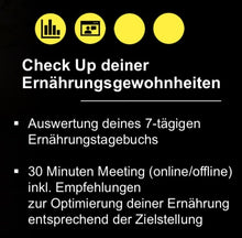 Laden Sie das Bild in den Galerie-Viewer, Ernährungs-Analyse